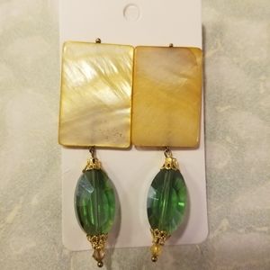 Mother of pear dangle earrings